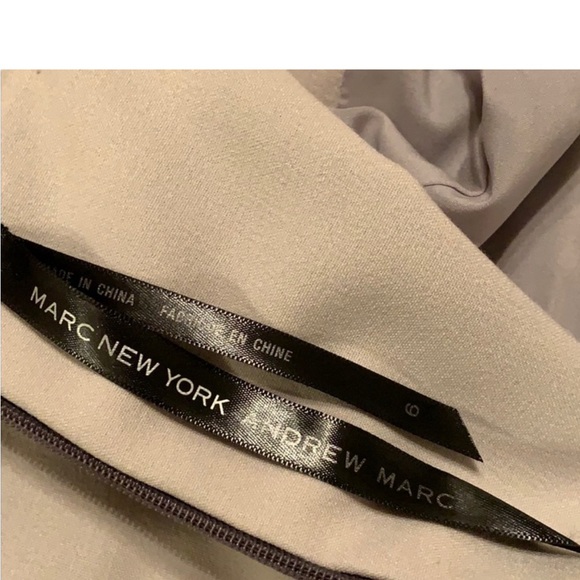 Andrew Marc Dress, Marc New York Dress in Taupe and Beige, Size 6 - Picture 8 of 14